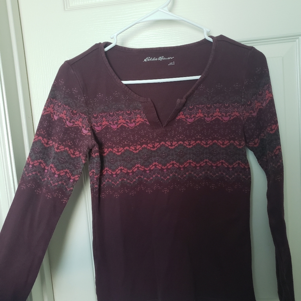 Eddie Bower, size Small, burgundy